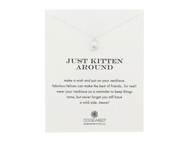 商品Dogeared|Just Kitten Around Reminder Necklace,价格¥345,第1张图片