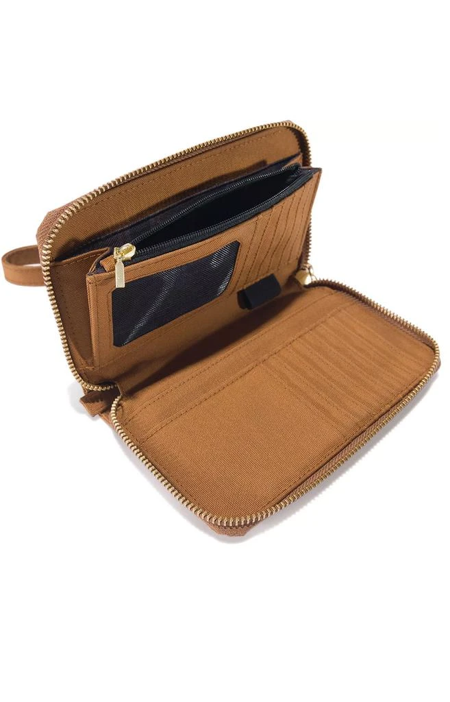商品Carhartt|Nylon Duck Lay-Flat Clutch Wallet - Carhartt Brown,价格¥363,第2张图片详细描述