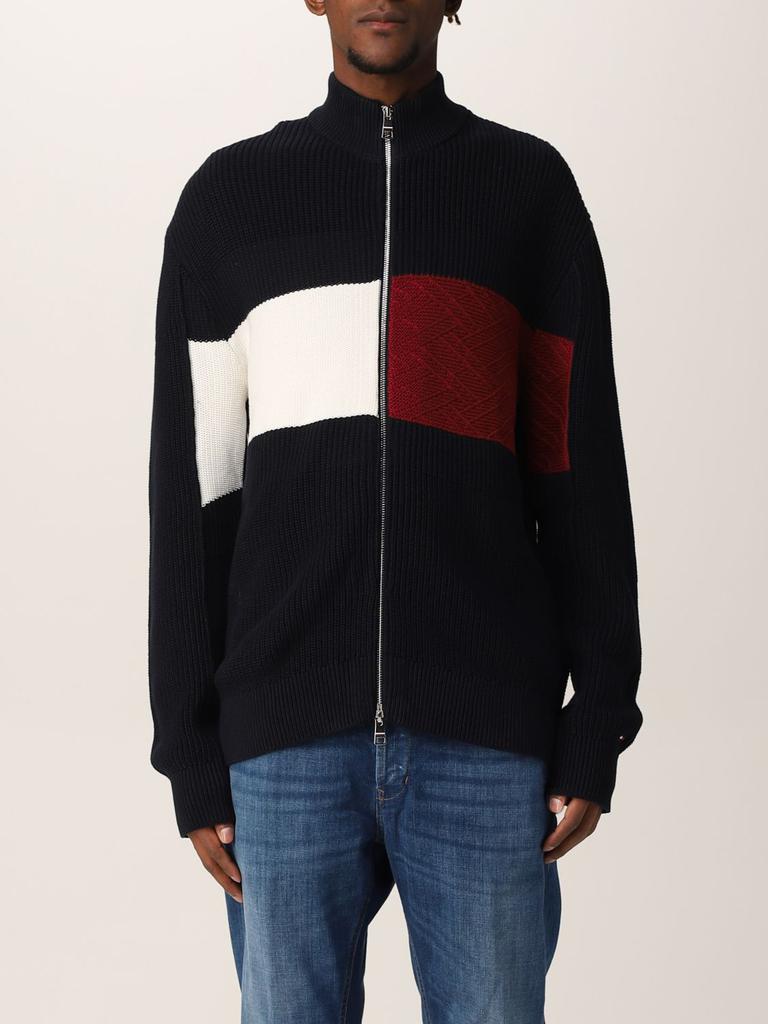 Tommy Hilfiger ribbed cotton cardigan商品第1张图片规格展示