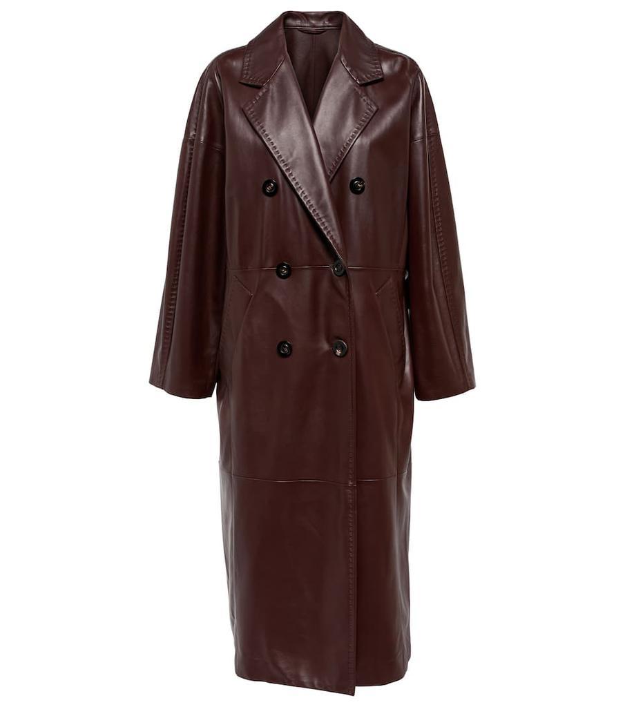 商品Max Mara|Ussuri leather coat,价格¥31328,第1张图片