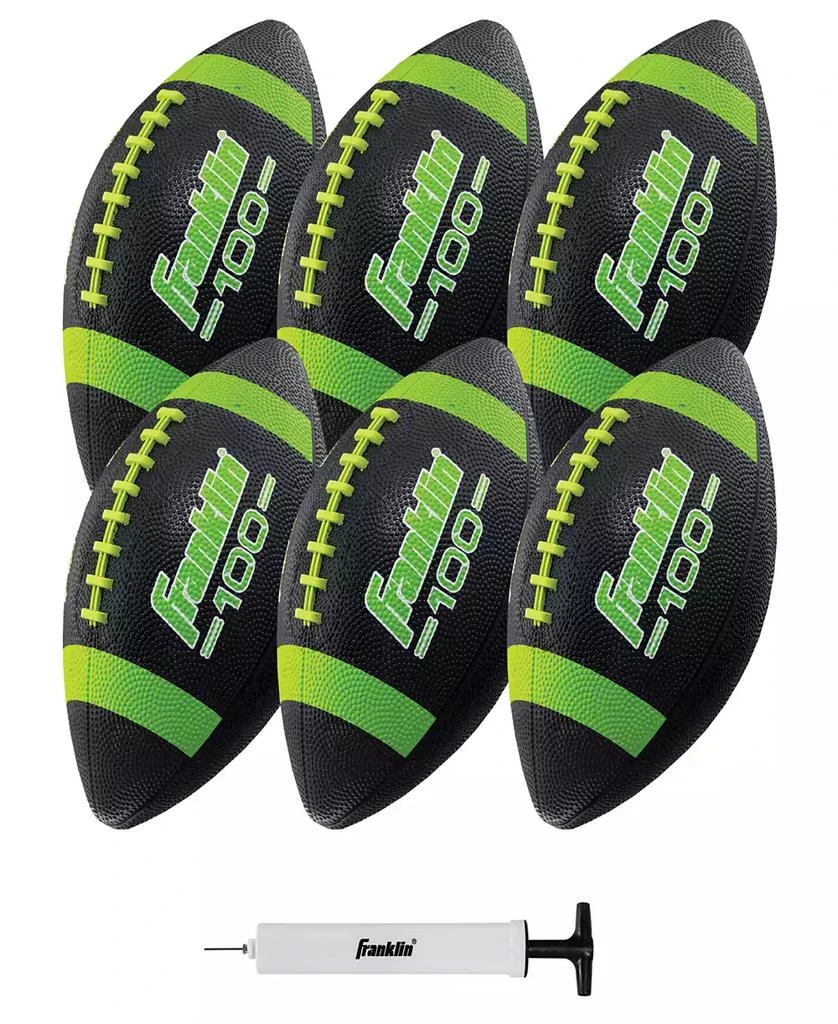 商品Franklin|Junior Rubber Football Set - 6 Pack - Inflation Pump Included,价格¥463,第3张图片详细描述