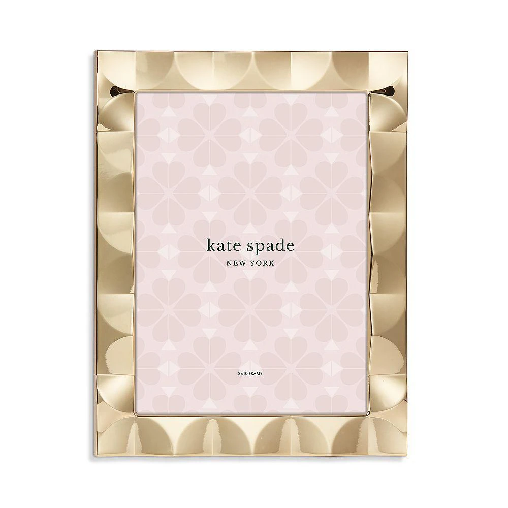 商品Kate Spade|South Street Gold Scallop Frame, 8" x 10",价格¥676,第1张图片