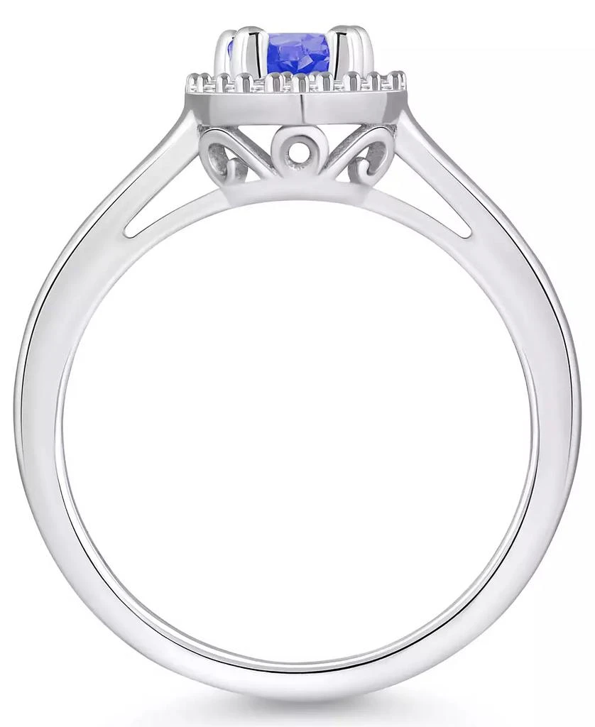 商品Macy's|Tanzanite (7/8 ct. t.w.) & Diamond (1/5 ct. t.w.) Pear Halo Ring in 14k Gold,价格¥25852,第3张图片详细描述