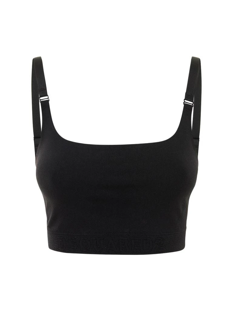 商品DSQUARED2|Tech Jersey Bandeau Bra Top,价格¥886,第1张图片