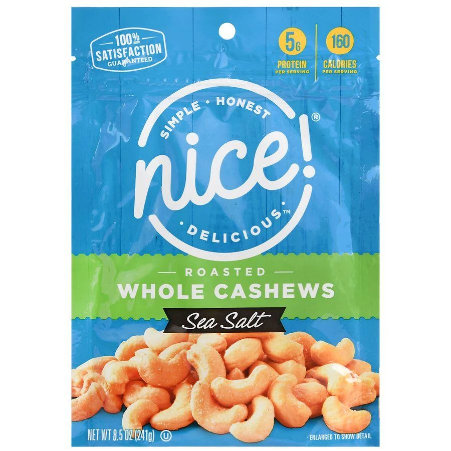 商品Nice!|Roasted Whole Cashews Sea Salt,价格¥34,第3张图片详细描述