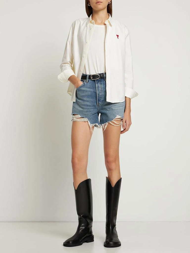 商品AMI|Red Ami De Coeur Cotton Poplin Shirt,价格¥2108,第1张图片详细描述