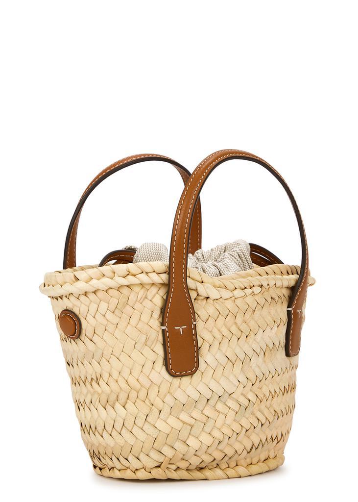 商品Tory Burch|Ella mini sand logo straw basket bag,价格¥2701,第4张图片详细描述