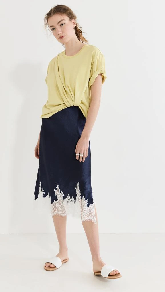 商品3.1 Phillip Lim|3.1 Phillip Lim 垂褶 T 恤衬裙拼接连衣裙,价格¥4438,第1张图片