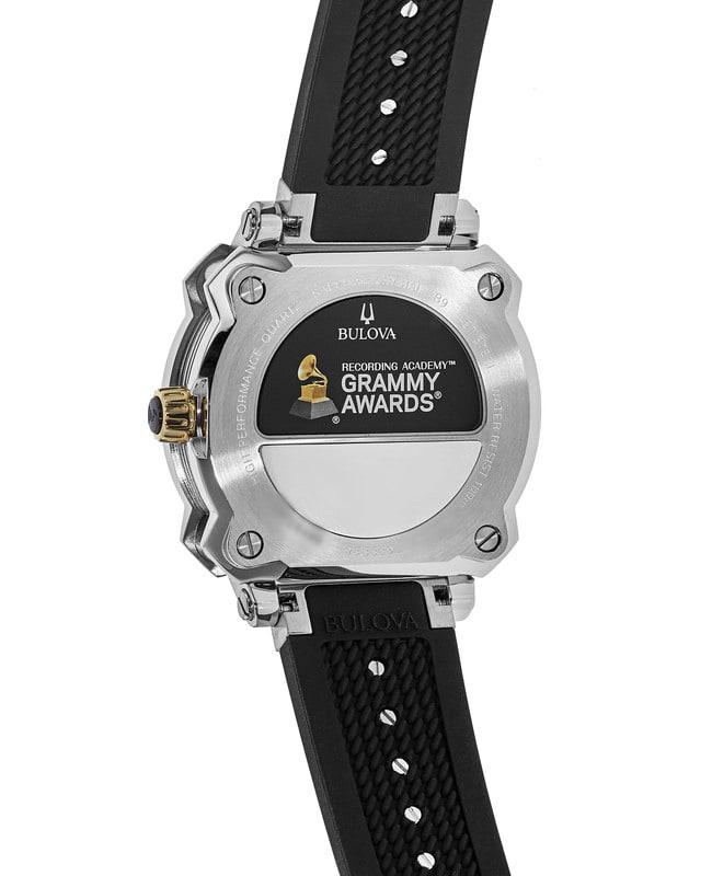 Bulova Special Edition 2017 Grammy Award Yellow Dial Rubber Strap Men's Watch 98B339商品第3张图片规格展示