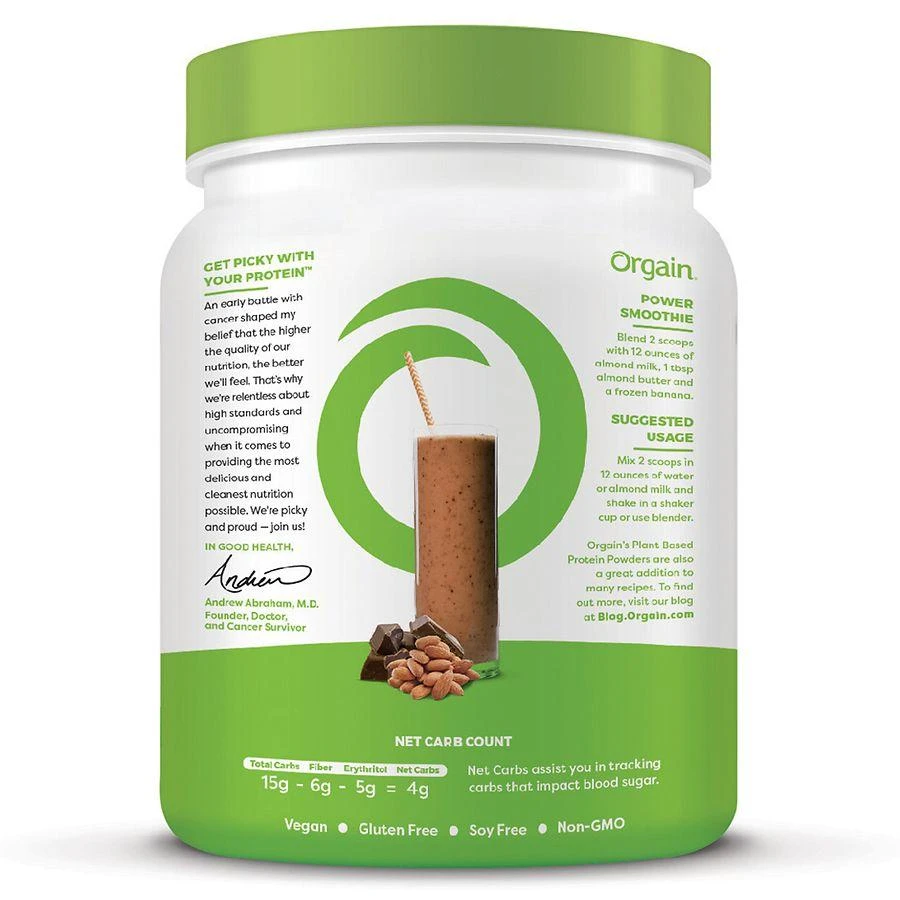 商品Orgain|Organic Plant Based Protein Powder,价格¥232,第2张图片详细描述