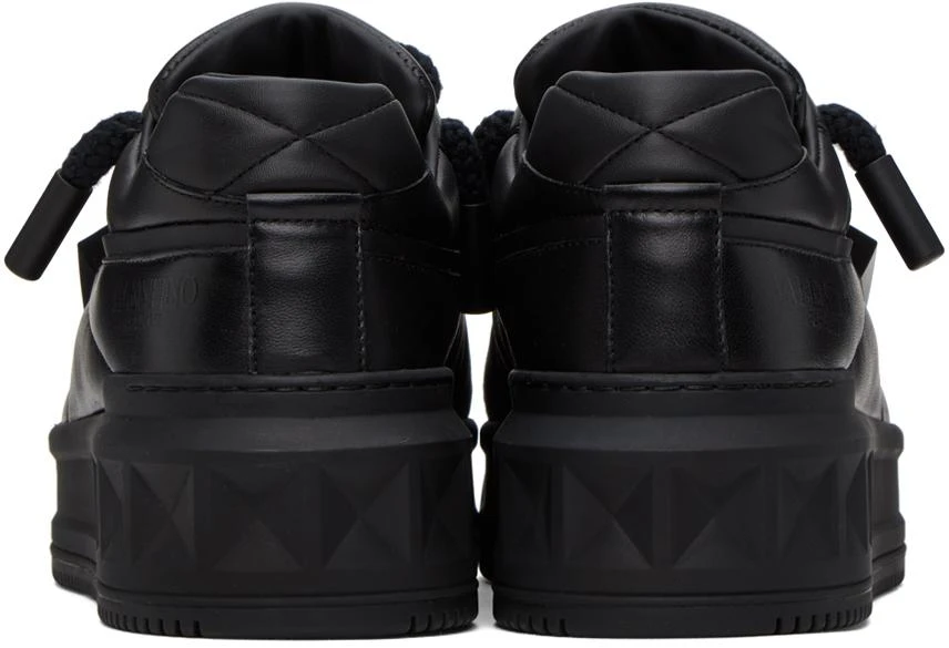 商品Valentino|Black One Stud XL Nappa Leather Sneakers,价格¥6045,第2张图片详细描述