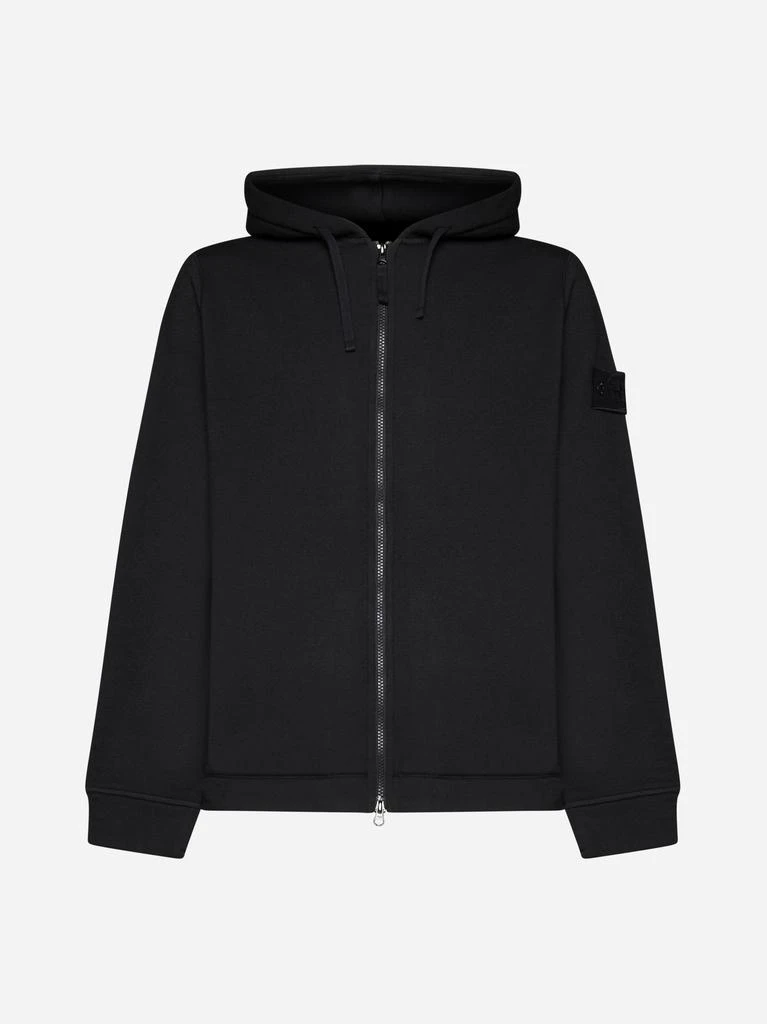 商品Stone Island|Ghost wool-blend zip-up hoodie,价格¥4661,第1张图片