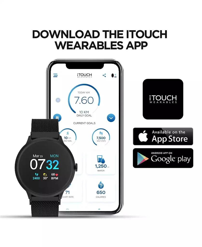 Sport 3 Unisex Touchscreen Smartwatch: Black Case with Black Strap 45mm 商品