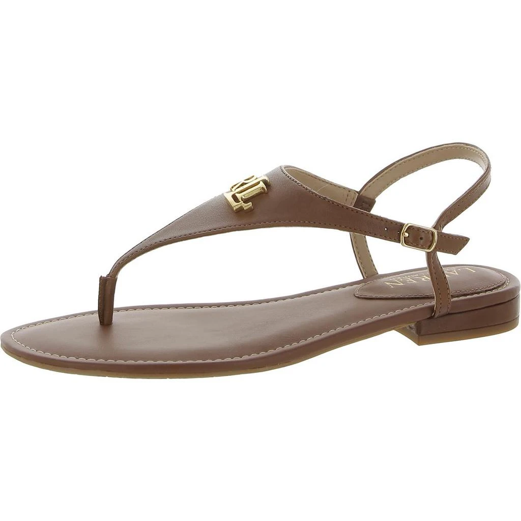 Lauren Ralph Lauren Womens Ellington Leather Logo Slingback Sandals 商品