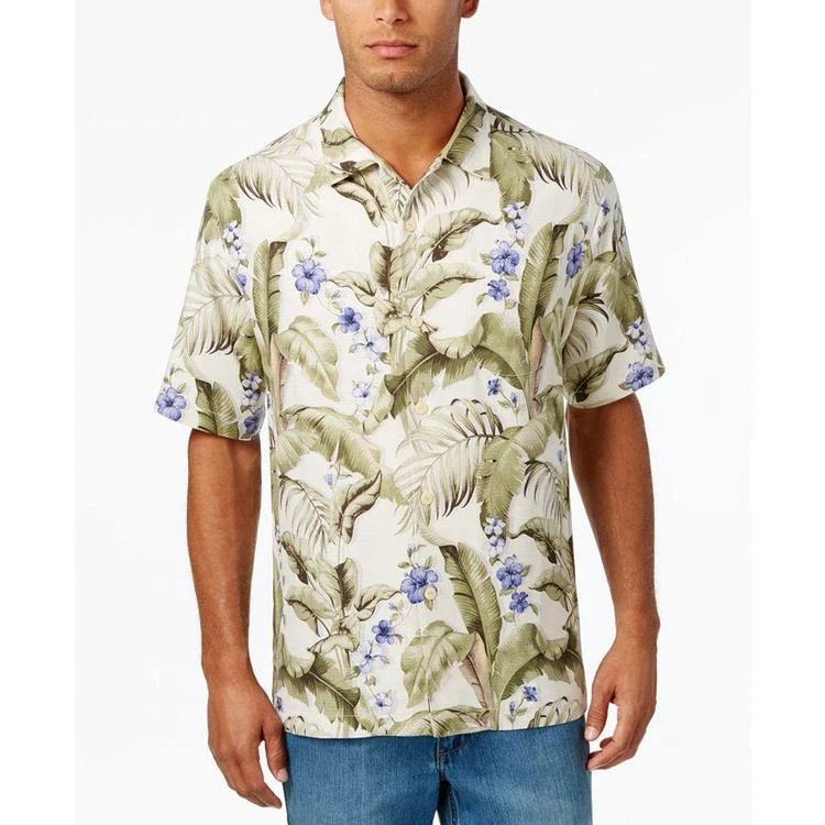 商品Tommy Bahama|Men's 100% Silk Blumenau Foliage Print Shirt,价格¥307,第1张图片