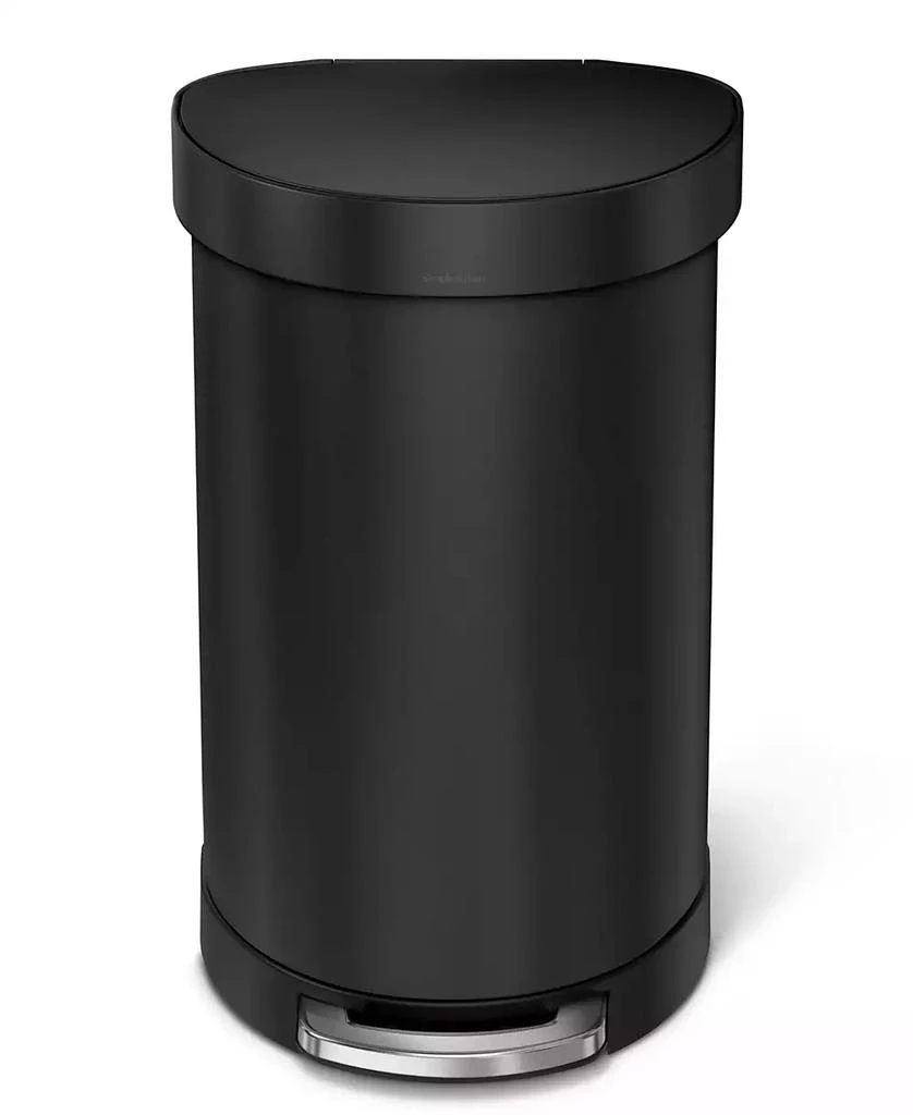 商品simplehuman|45 Liter Semiround Step Trash Can,价格¥815,第3张图片详细描述