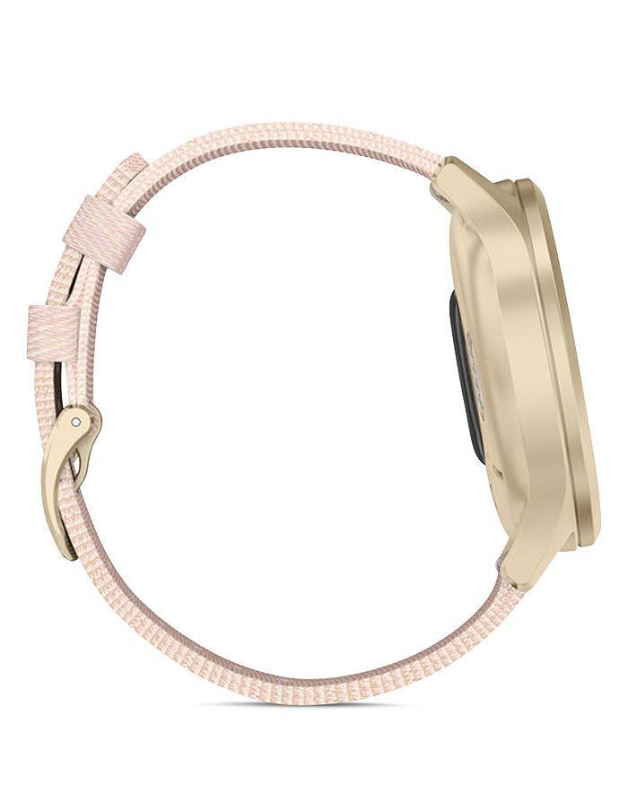 商品Garmin|Vivomove Style Blush Pink Nylon Strap Touchscreen Hybrid Smartwatch, 42mm,价格¥2632,第7张图片详细描述