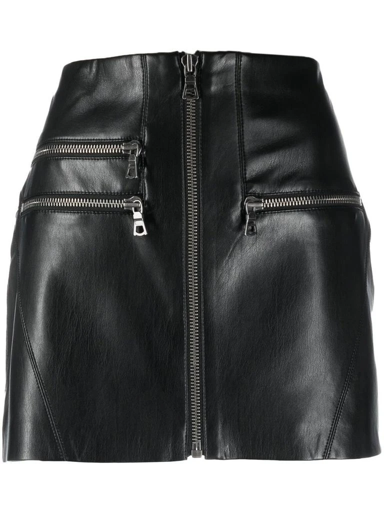 商品Alice + Olivia|ALICE+OLIVIA - Vegan Leather Mini Skirt,价格¥2916,第1张图片