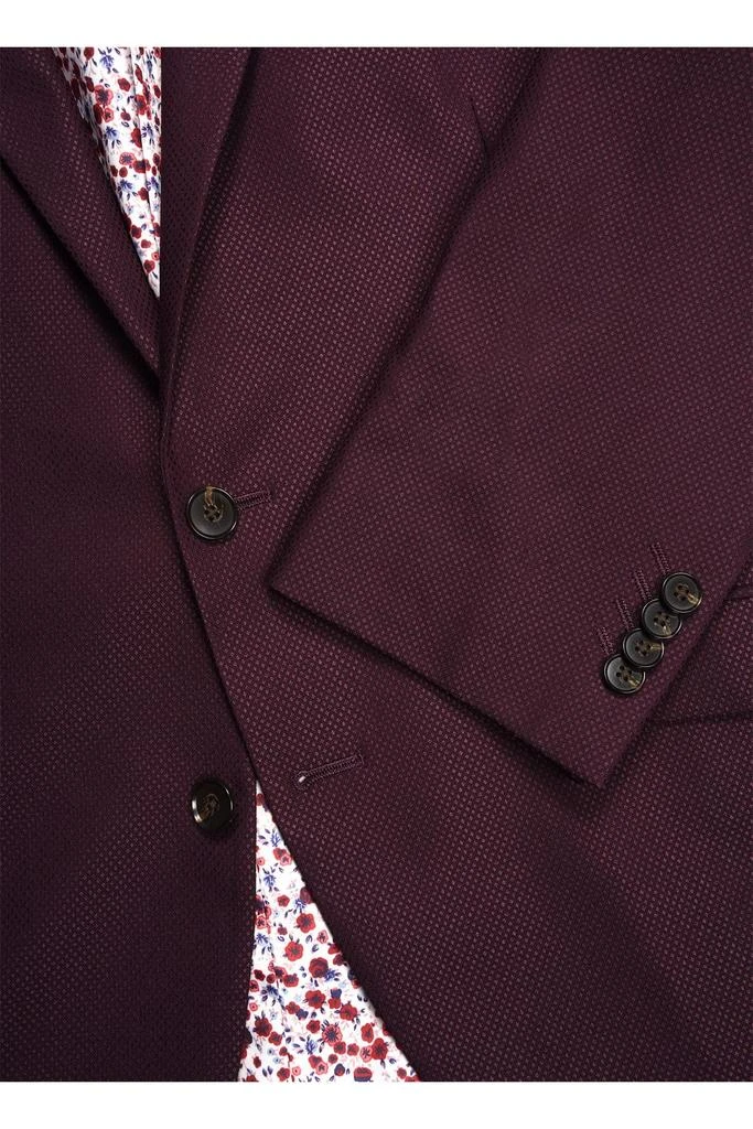 Burgundy Peak Lapel Slim Fit Blazer 商品
