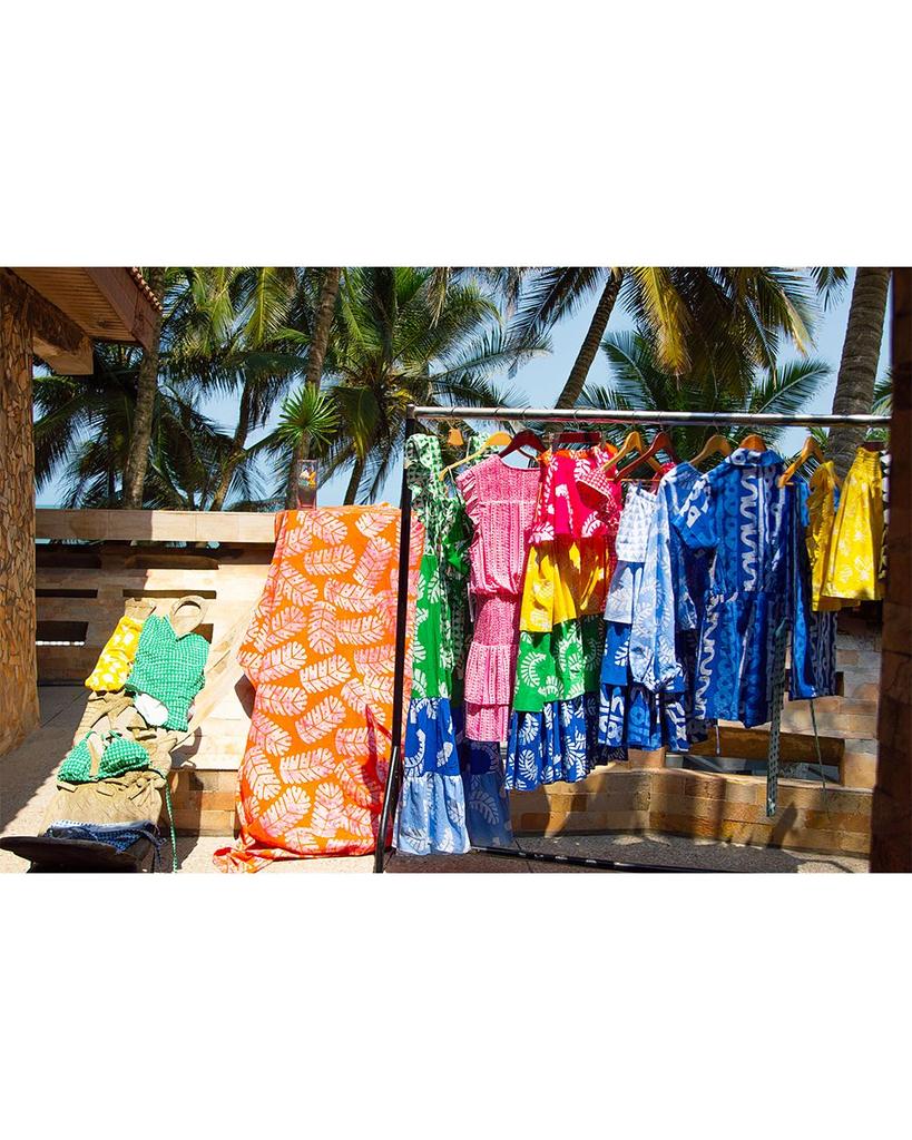 Rainbow Leaf Print Maxi Skirt - 100% Exclusive商品第9张图片规格展示