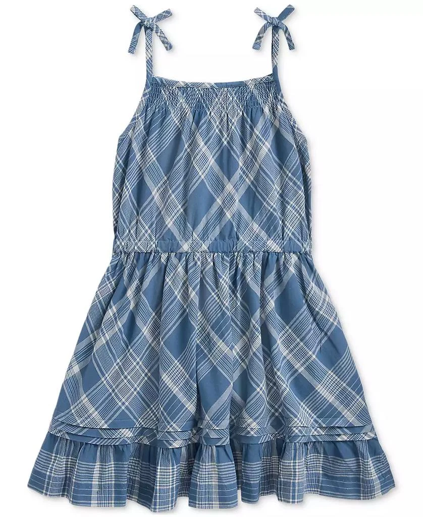 商品Ralph Lauren|Toddler & Little Girls Plaid Cotton Madras Dress,价格¥258,第2张图片详细描述