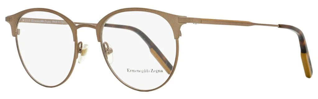 商品Zegna|Ermenegildo Zegna Men's Round Eyeglasses EZ5141 036 Bronze/Havana 51mm,价格¥518,第1张图片