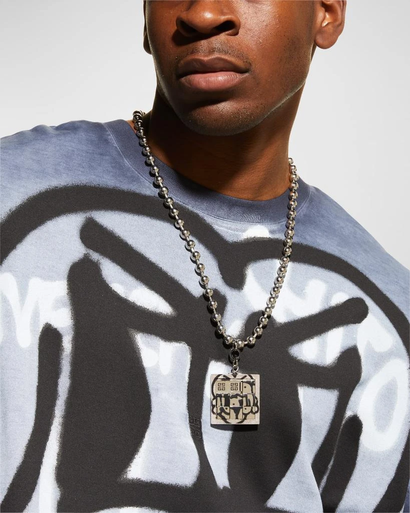 商品Givenchy|x Chito Men's Dog Puzzle Tag-Effect Pendant Necklace,价格¥8024,第2张图片详细描述