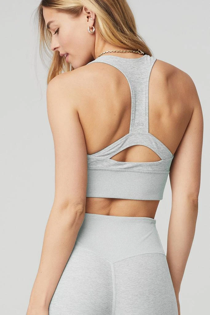 商品Alo|Alosoft Serenity Bra - Zinc Heather,价格¥329,第4张图片详细描述