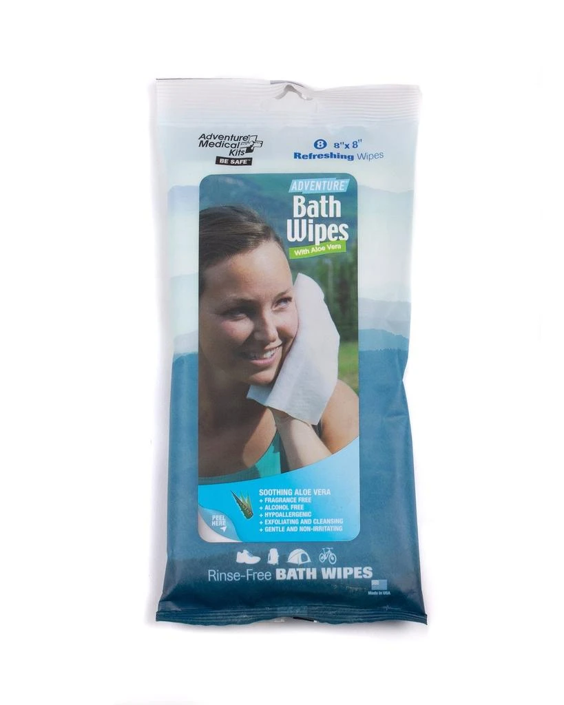 商品Adventure Medical Kits|Adventure Bath Wipes - 8 Pack,价格¥35,第1张图片