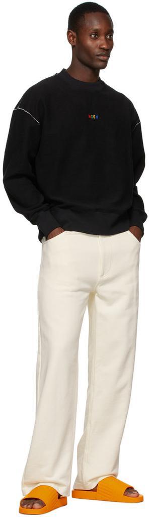 商品MSGM|Black & Multicolor Logo Sweatshirt,价格¥1005,第6张图片详细描述