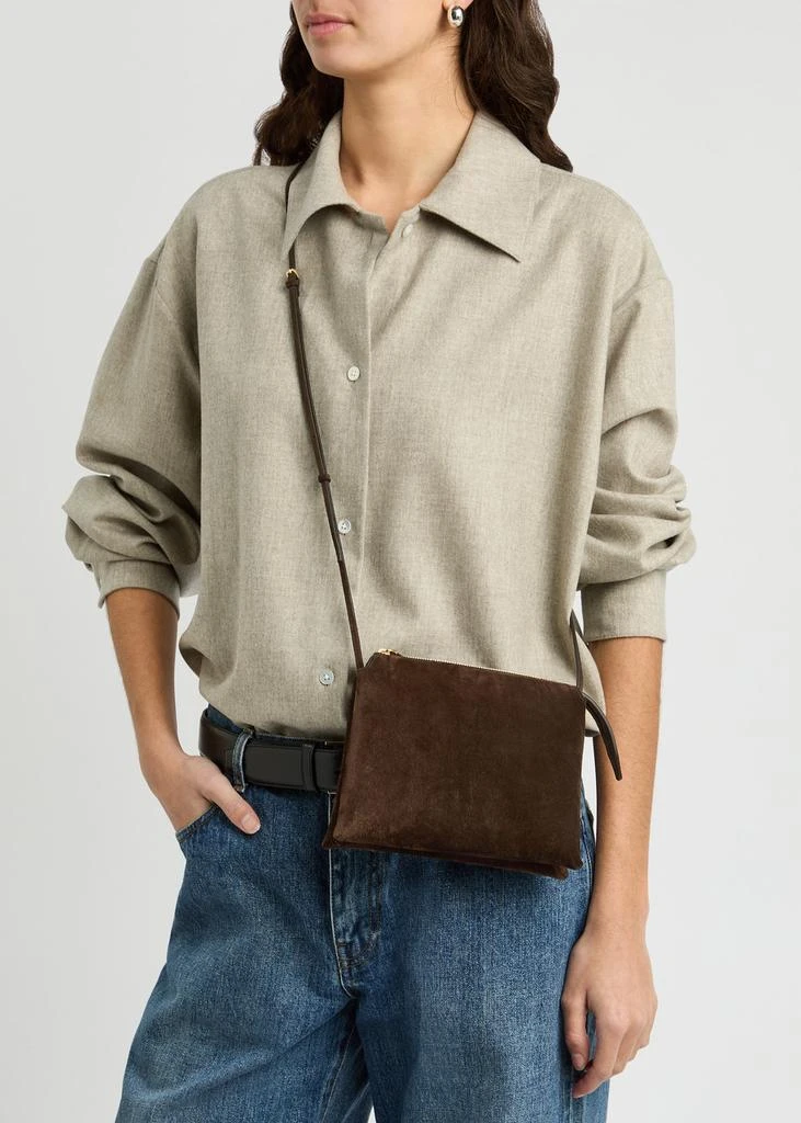 商品The Row|Nu Twin mini suede cross-body bag,价格¥11604,第5张图片详细描述