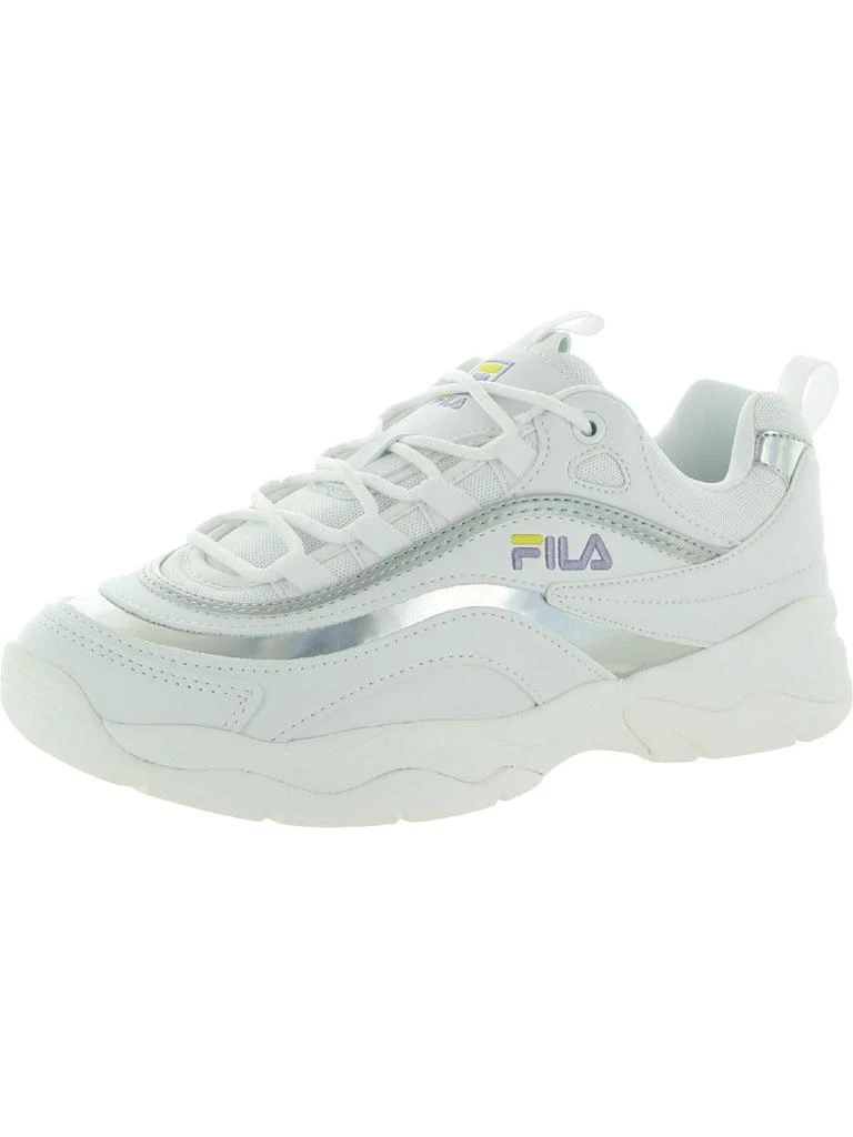 商品Fila|Ray LM Womens Faux Leather Fitness Running Shoes,价格¥221,第1张图片