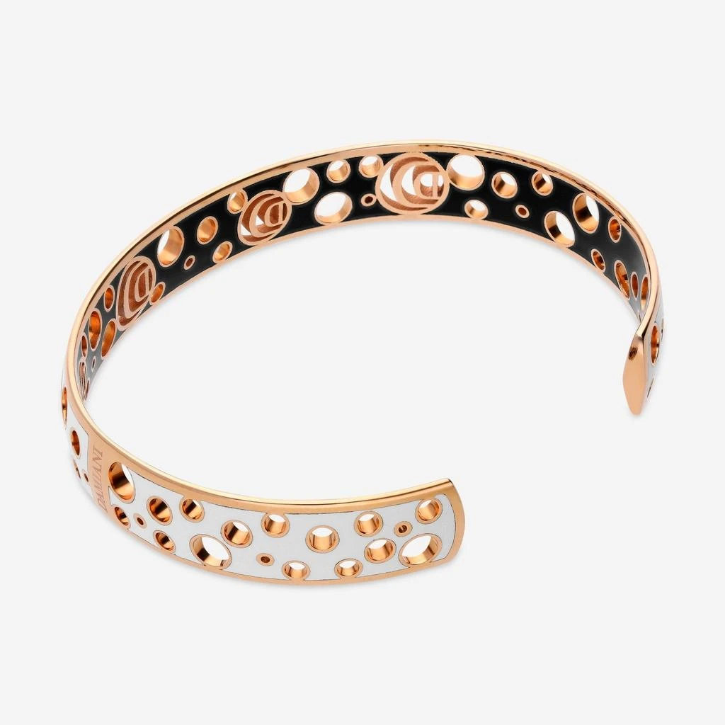 商品Damiani|Damiani Damianissima 18K Rose Gold and Ceramic Cuff Bracelet 20059249,价格¥13032,第2张图片详细描述