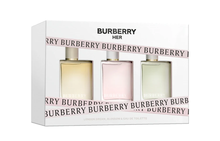 商品[国内直发] Burberry|BURBERRY博柏利 花与她家族迷你寻香礼盒 清新 青提软糖5ml+柠檬苏打5ml+草莓牛奶5ml 小样版,价格¥325,第1张图片