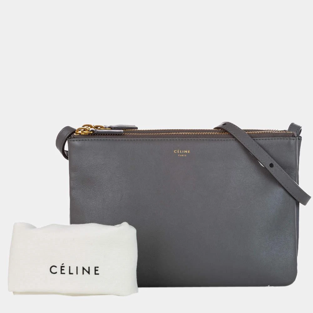 Celine Grey Trio Leather Crossbody Bag 商品