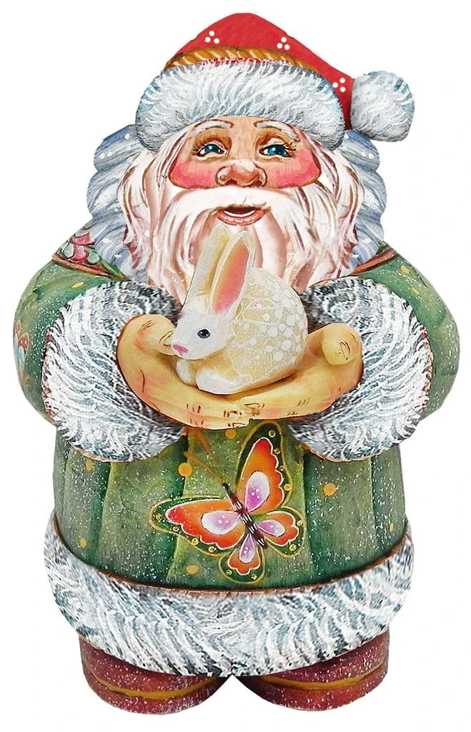 商品Designocracy|Designocracy Bunny Santa Wooden Decor - 8118085M,价格¥298,第2张图片详细描述