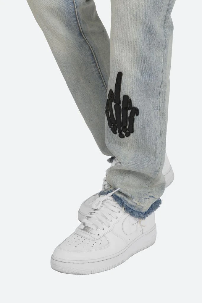 D272 Skeleton Straight Denim - Blue/Black 商品