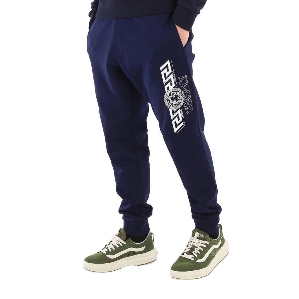 商品Versace|Men's Greca Logo Jersey Knitted Track Pants,价格¥951,第3张图片详细描述