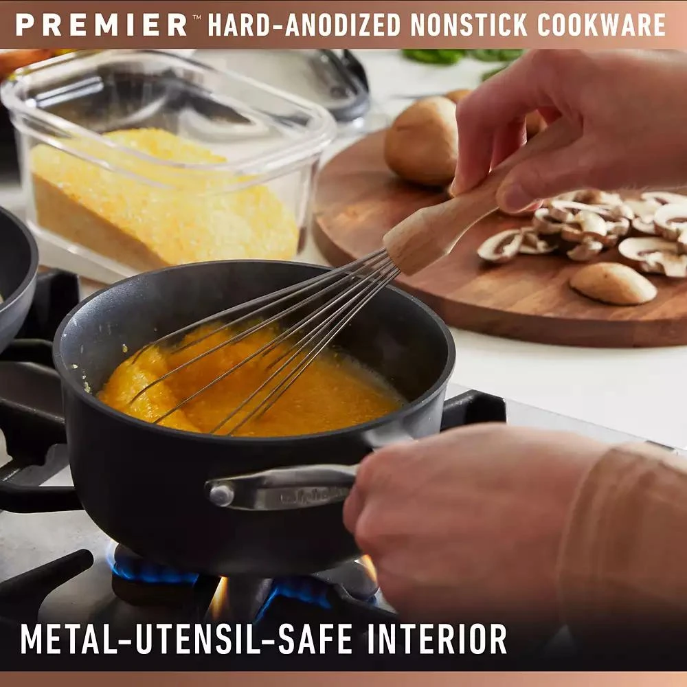商品Calphalon|Premier 11-pc. Hard-Anodized Nonstick Cookware Set,价格¥2463,第3张图片详细描述
