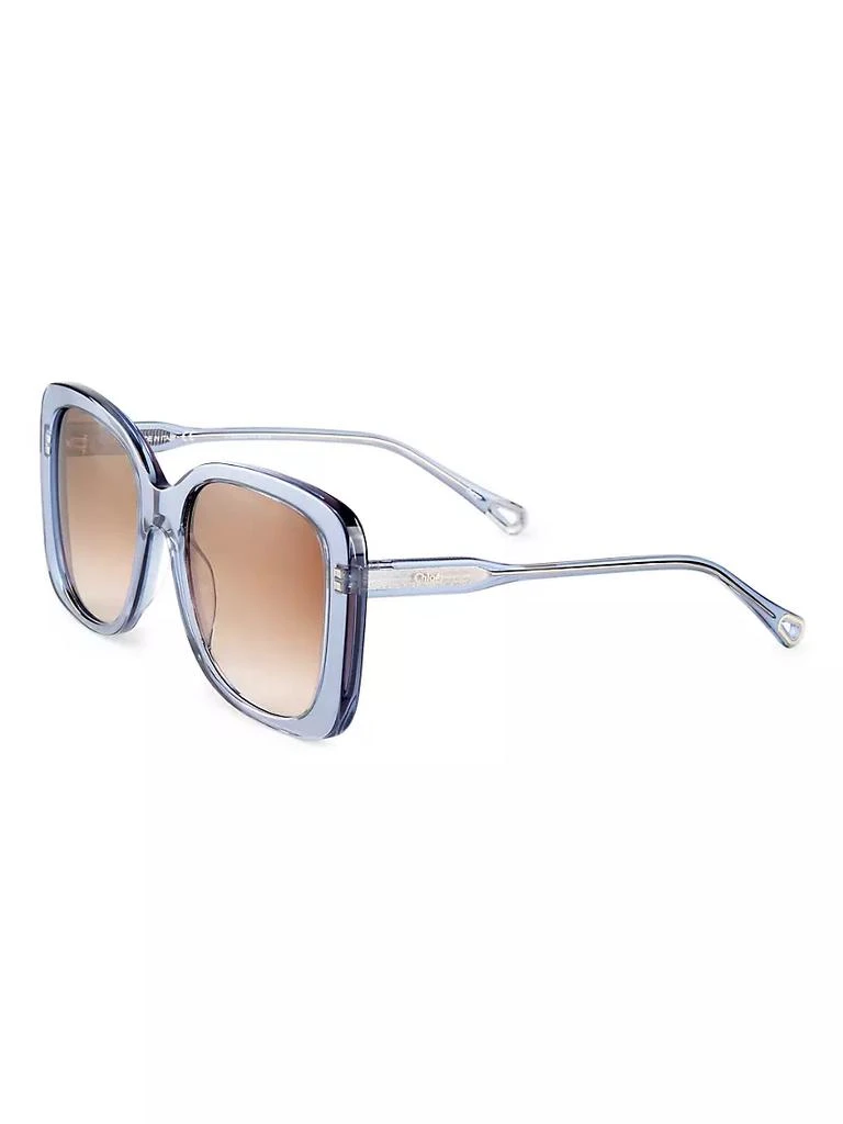 商品Chloé|Xena 55MM Rectangular Bio Acetate Sunglasses,价格¥1770,第2张图片详细描述