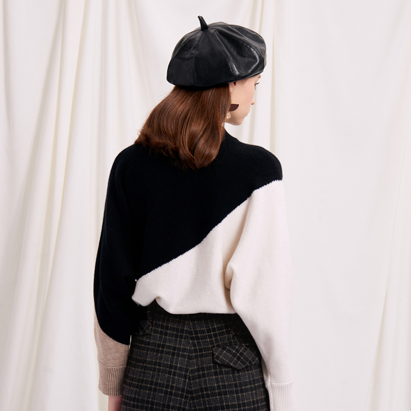 Meredith Wool Sweater - Black & White | Meredith羊毛毛衣商品第6张图片规格展示