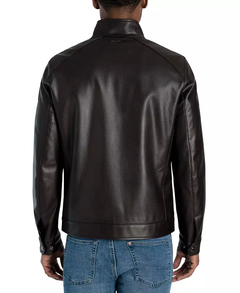 商品Michael Kors|Men's Perforated Faux Leather Hipster Jacket, Created for Macy's,价格¥527,第2张图片详细描述