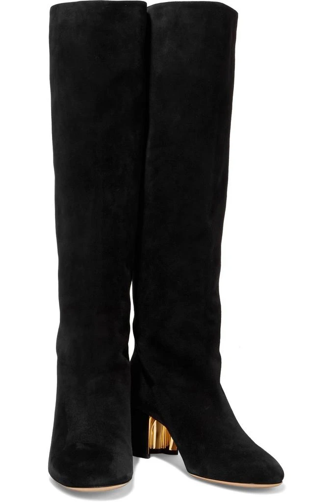 商品Salvatore Ferragamo|Vetto suede knee boots,价格¥2238,第2张图片详细描述