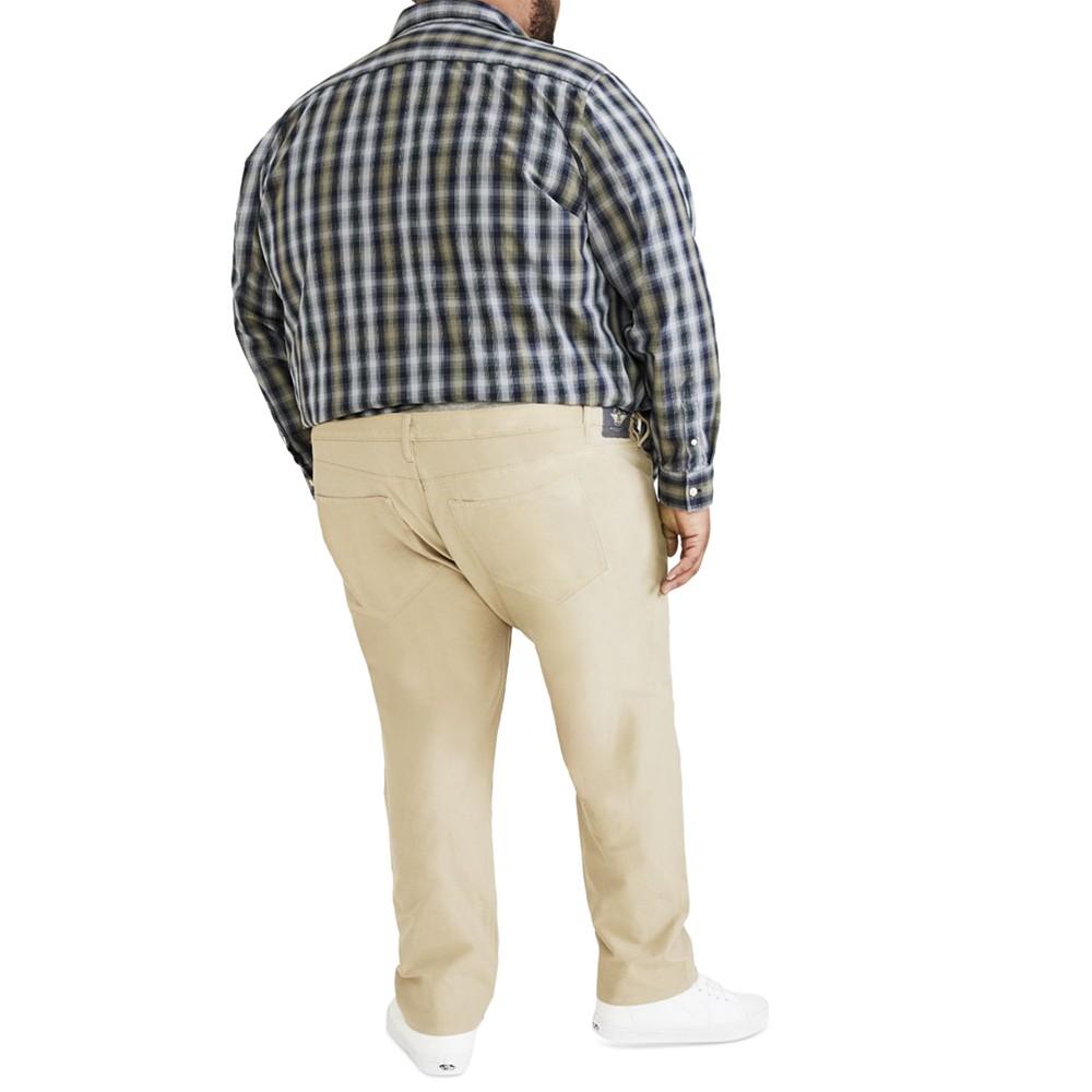 Men's Big & Tall Straight-Fit Jean Cut Pants商品第2张图片规格展示