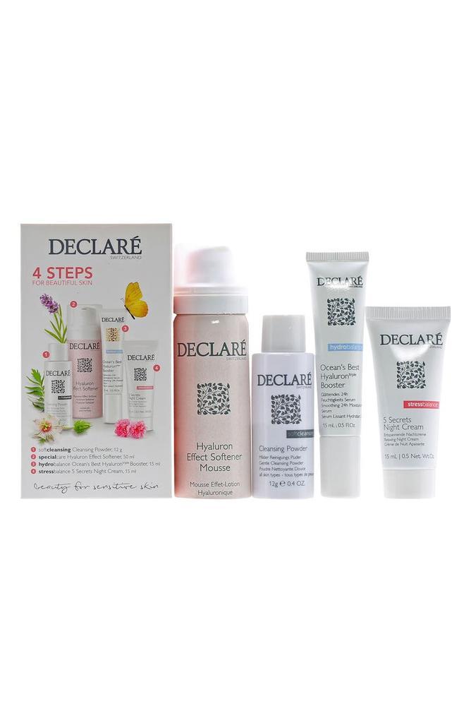 商品DECLARE|Ocean Best 4-Piece Kit Hyaluron Booster, Softener Mousse, Night Cream & Cleansing Powder,价格¥287,第1张图片