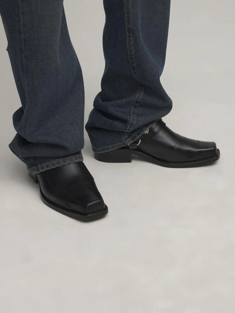 商品Toga Virilis|Leather Mule Boots W/buckles,价格¥3775,第2张图片详细描述