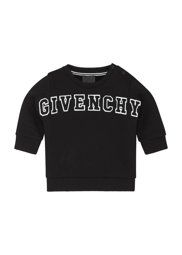 商品Givenchy|KIDS Black logo cotton-blend sweatshirt (6-18 months),价格¥528,第1张图片