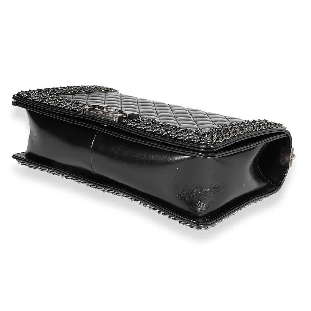 Chanel Black Quilted Calfskin Chained Medium Boy Bag 商品