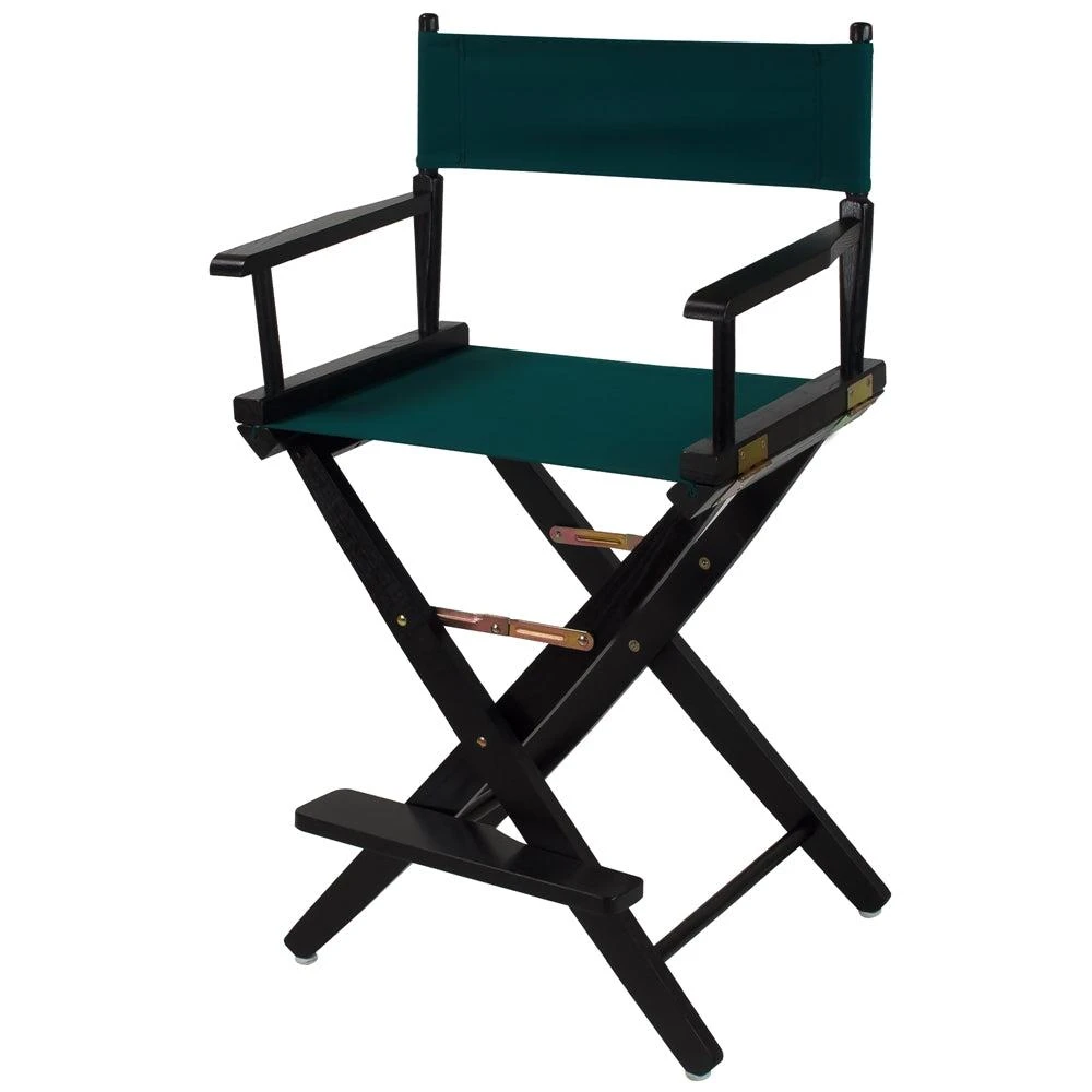 商品American Trails|Extra-Wide Premium 24"  Directors Chair Black Frame W/Hunter Green Color Cover,价格¥1071,第4张图片详细描述