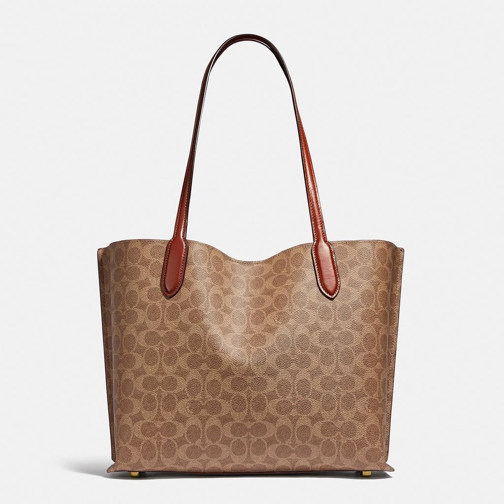 商品Coach|Willow Signature Coated-Canvas Tote Bag,价格¥2730,第2张图片详细描述